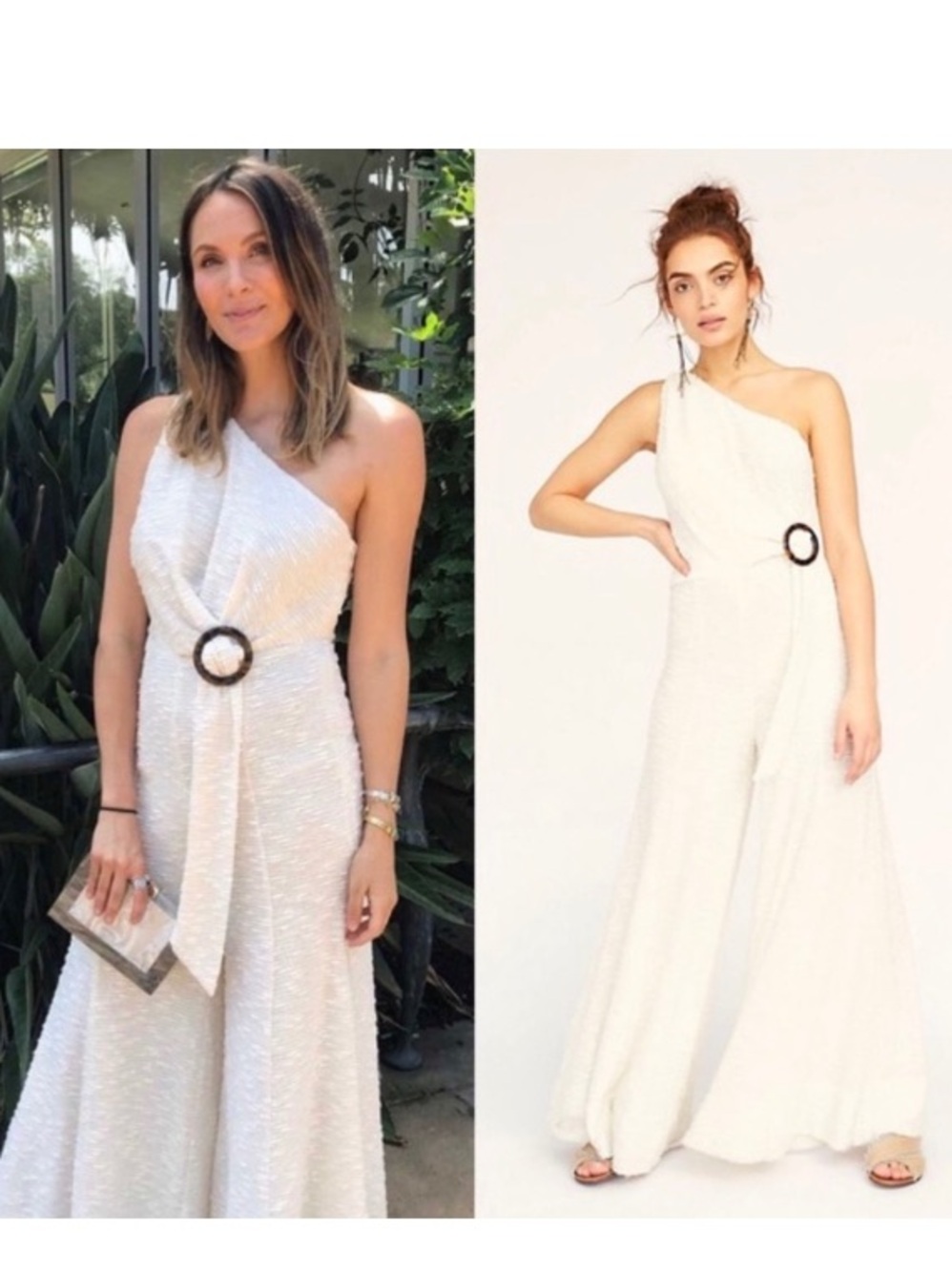 NWOT Shona Joy Ortiz Jumpsuit in Cream Sz 2 - Picture 3 of 15